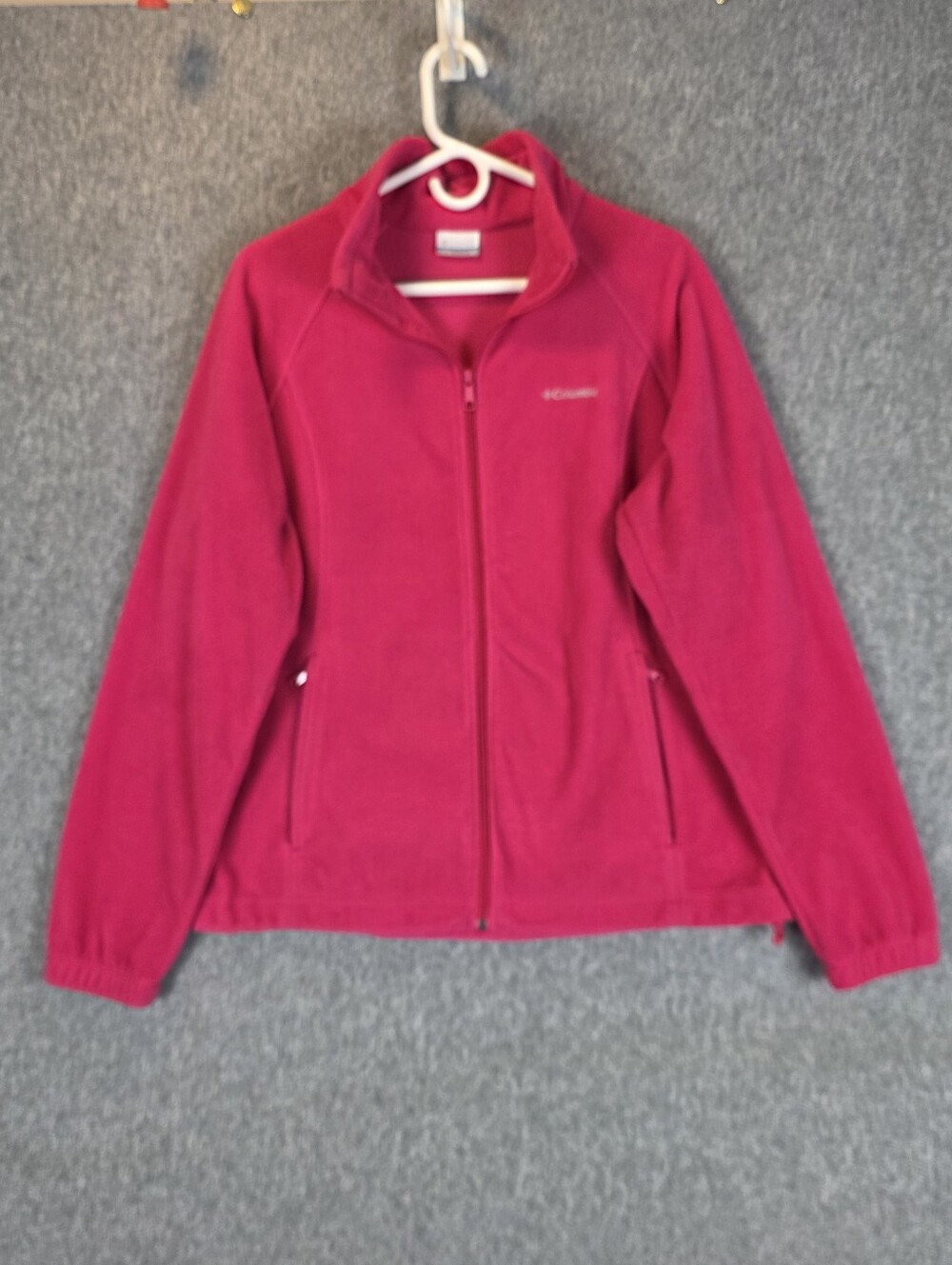 Columbia Full Zip Fleece Jacket Bright Pink Wmn's XL